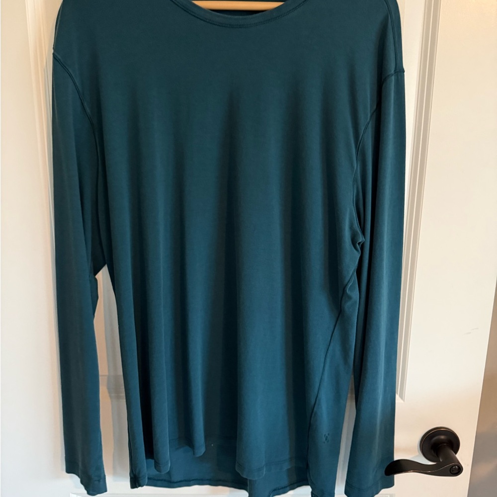 Lululemon Teal Long Sleeve Performance Top XL